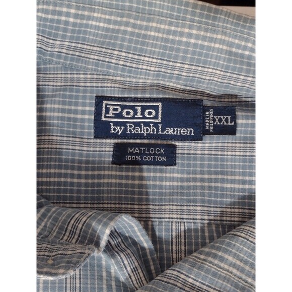 Polo Ralph Lauren Vintage Matlock Button Shirt Tartan Men's XXL Cotton - Picture 7 of 7
